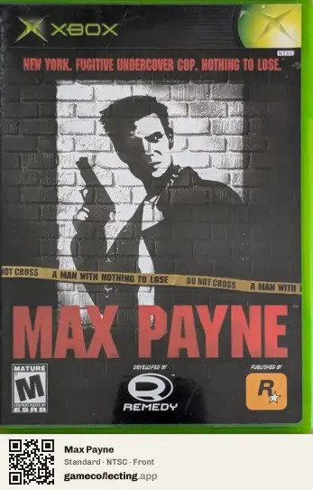 Max Payne Xbox, NTSC box front