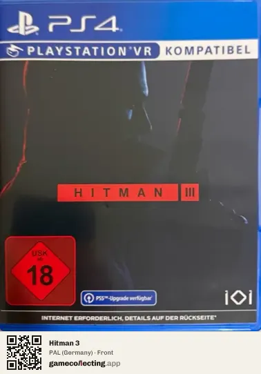 Hitman 3 PlayStation 4, Germany box front