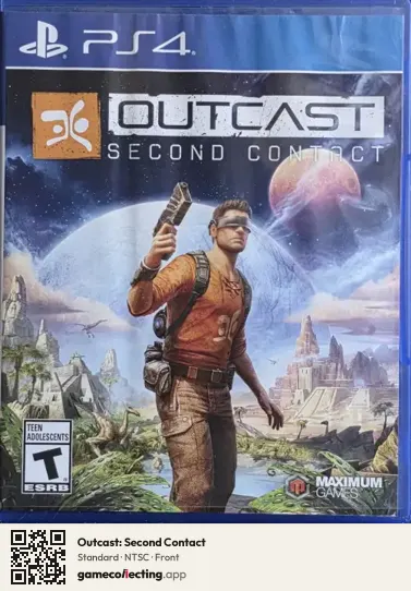 Outcast: Second Contact PlayStation 4, NTSC box front