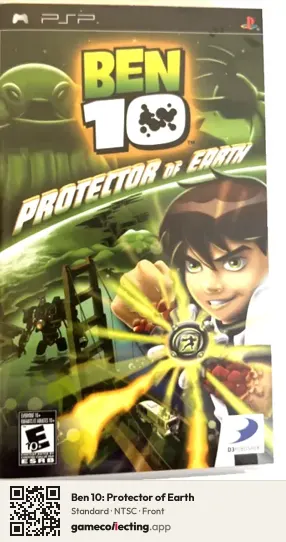 Ben 10: Protector of Earth PlayStation Portable, NTSC box front