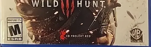 The Witcher 3: Wild Hunt, the ESRB box on its front