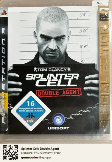 Splinter Cell: Double Agent PlayStation 3, Germany box front