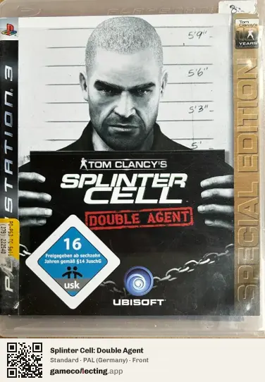 Splinter Cell: Double Agent PlayStation 3, Germany box front