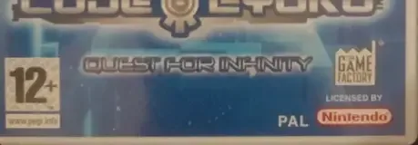 Code Lyoko: Quest for Infinity, the PEGI square on its front