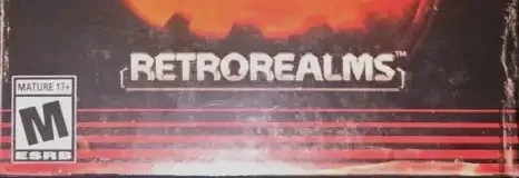 RetroRealms Double Feature: Halloween and Ash vs Evil Dead, the ESRB box on its front
