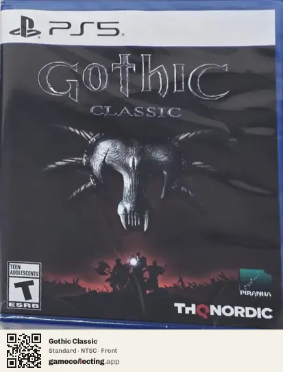 Gothic Classic PlayStation 5, NTSC box front