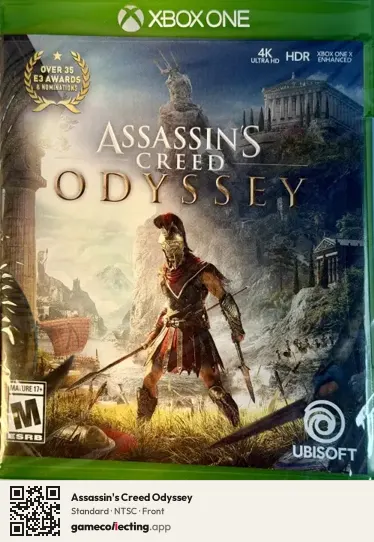 Assassin's Creed Odyssey Xbox One, NTSC box front