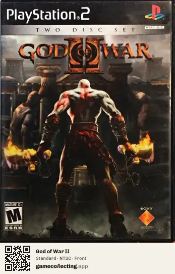 God of War II PlayStation 2, NTSC box front