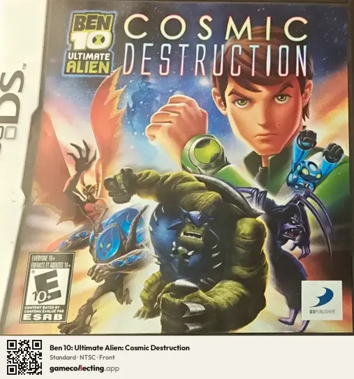 Ben 10: Ultimate Alien: Cosmic Destruction Nintendo DS, NTSC box front
