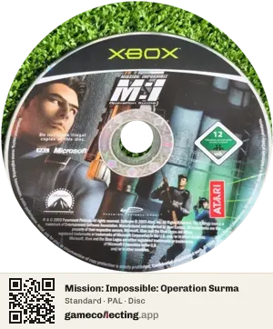 Mission: Impossible: Operation Surma Xbox, PAL disc