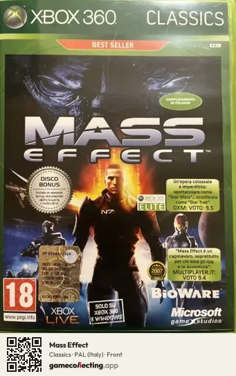 Mass Effect Xbox 360, Italy box front