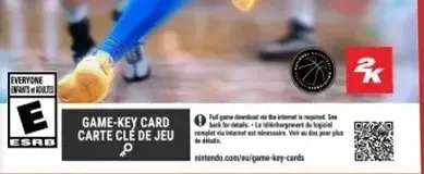 NBA 2K26, the ESRB box on its front
