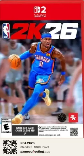 NBA 2K26 Nintendo Switch 2, NTSC box front
