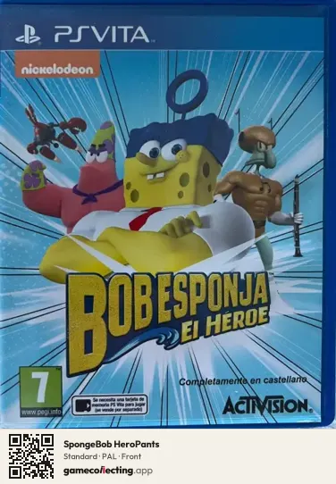 SpongeBob HeroPants PlayStation Vita, PAL box front