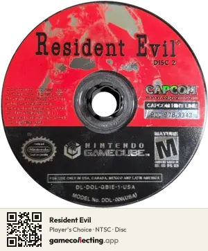 Resident Evil Nintendo GameCube, NTSC disc