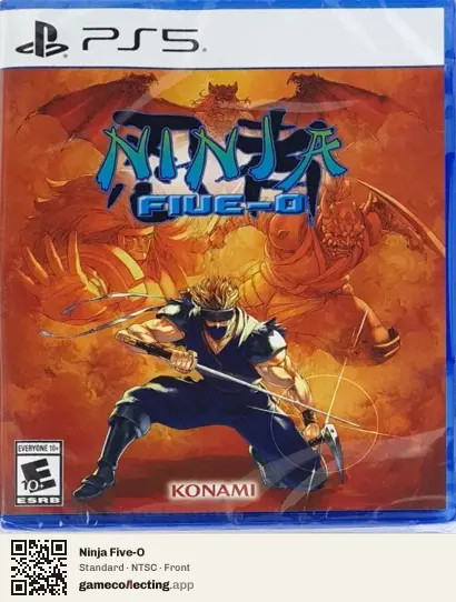 Ninja Five-O PlayStation 5, NTSC box front