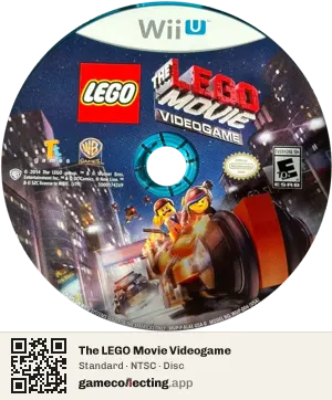 The LEGO Movie Videogame Nintendo Wii U, NTSC disc