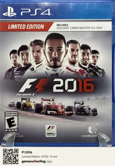 F1 2016 PlayStation 4, NTSC box front