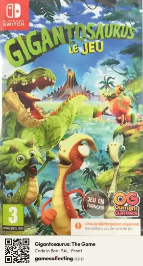 Gigantosaurus: The Game Nintendo Switch, PAL box front