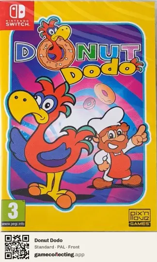 Donut Dodo Nintendo Switch, PAL box front
