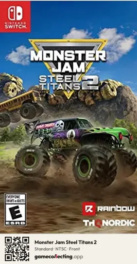 Monster Jam Steel Titans 2 Nintendo Switch, NTSC box front