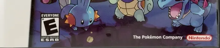 Pokémon Mystery Dungeon: Blue Rescue Team, the ESRB box on its front