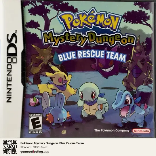 Pokémon Mystery Dungeon: Blue Rescue Team Nintendo DS, NTSC box front