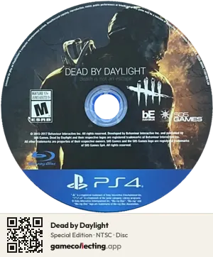 Dead by Daylight PlayStation 4, NTSC disc