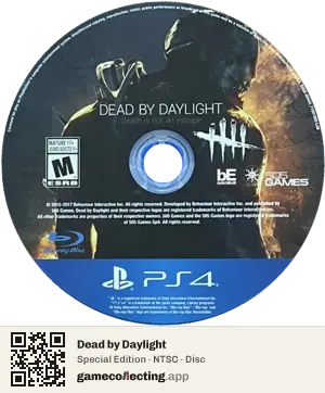 Dead by Daylight PlayStation 4, NTSC disc