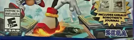 Sonic X Shadow Generations, the ESRB box on its front