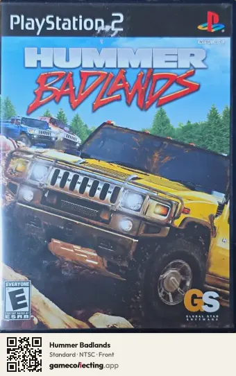 Hummer Badlands PlayStation 2, NTSC box front