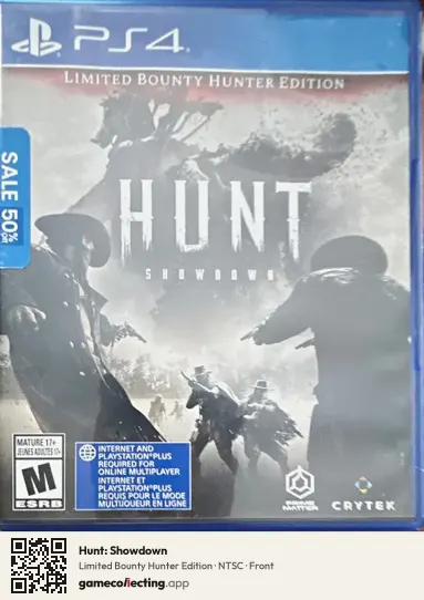 Hunt: Showdown PlayStation 4, NTSC box front