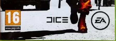 Battlefield: Bad Company 2, the PEGI square on its front