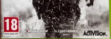 Call of Duty: Modern Warfare 3, the PEGI square on its front