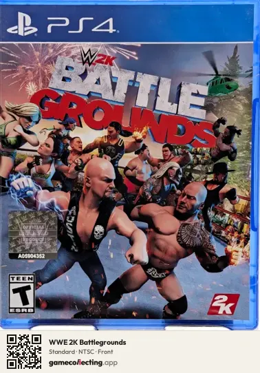 WWE 2K Battlegrounds PlayStation 4, NTSC box front