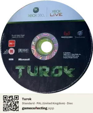 Turok Xbox 360, PAL disc