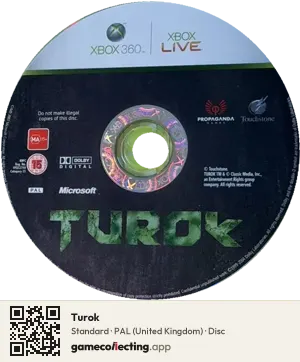 Turok Xbox 360, PAL disc