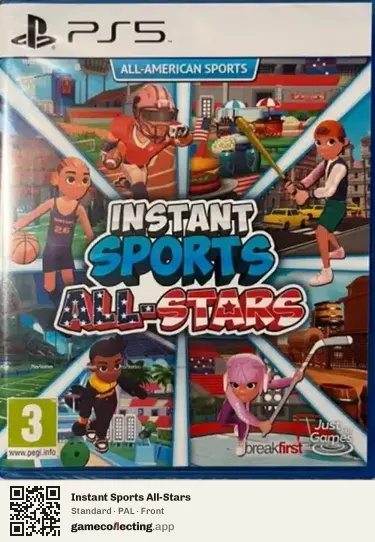 Instant Sports All-Stars PlayStation 5, PAL box front