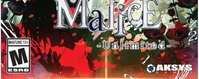 Collar x Malice: Unlimited, the ESRB box on its front