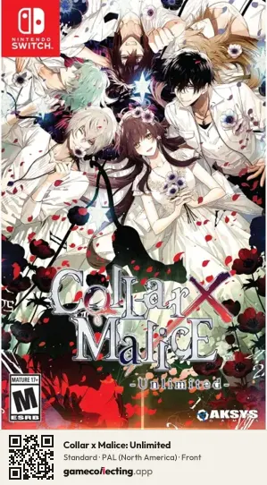 Collar x Malice: Unlimited Nintendo Switch, North America box front