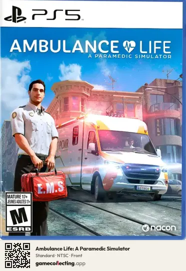 Ambulance Life: A Paramedic Simulator PlayStation 5, NTSC box front