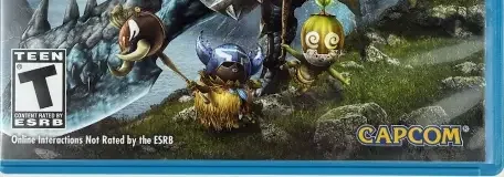 Monster Hunter 3 Ultimate, the ESRB box on its front