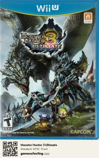 Monster Hunter 3 Ultimate Nintendo Wii U, NTSC box front
