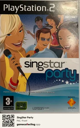 SingStar Party PlayStation 2, PAL box front