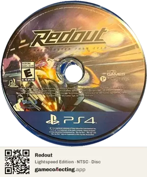 Redout PlayStation 4, NTSC disc