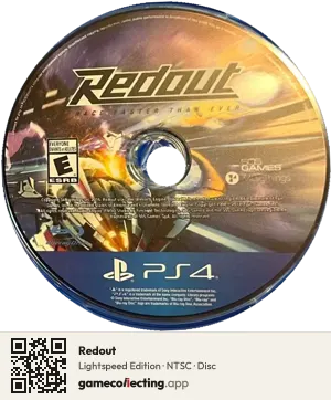 Redout PlayStation 4, NTSC disc