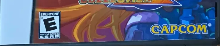 Mega Man Zero Collection, the ESRB box on its front