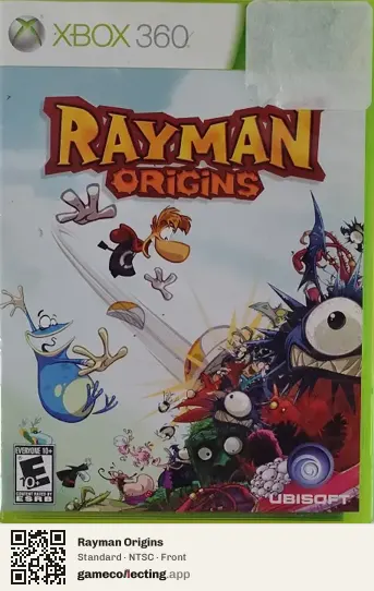 Rayman Origins Xbox 360, NTSC box front