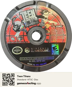 Teen Titans Nintendo GameCube, NTSC disc