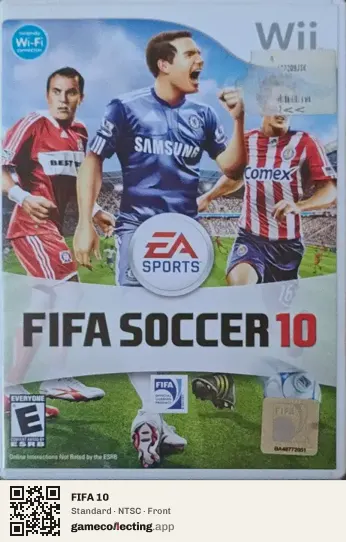 FIFA 10 Nintendo Wii, NTSC box front